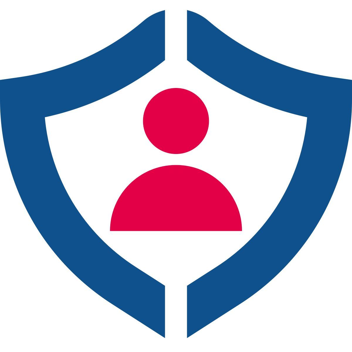 stencil style user shield icon