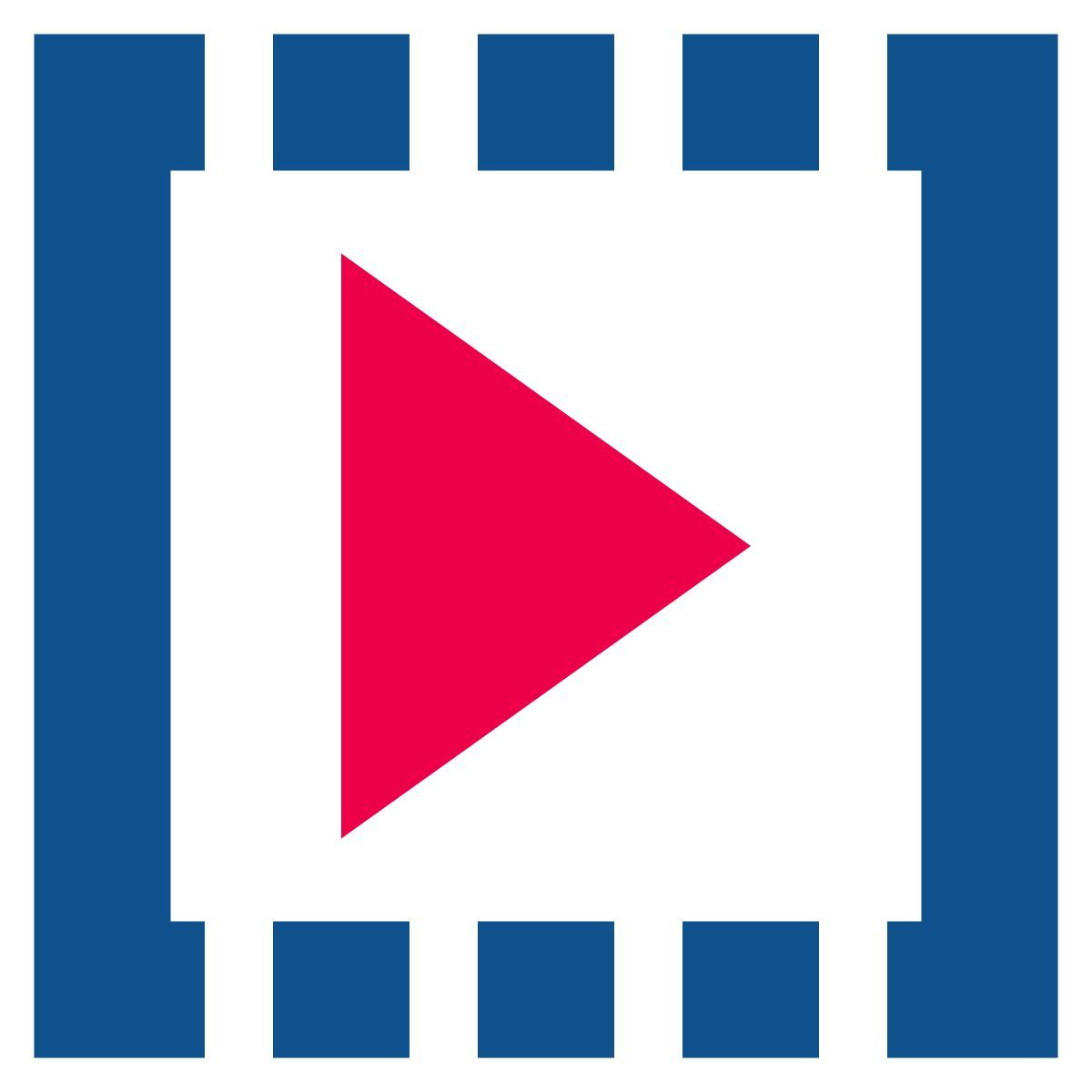 stencil style 비디오 icon