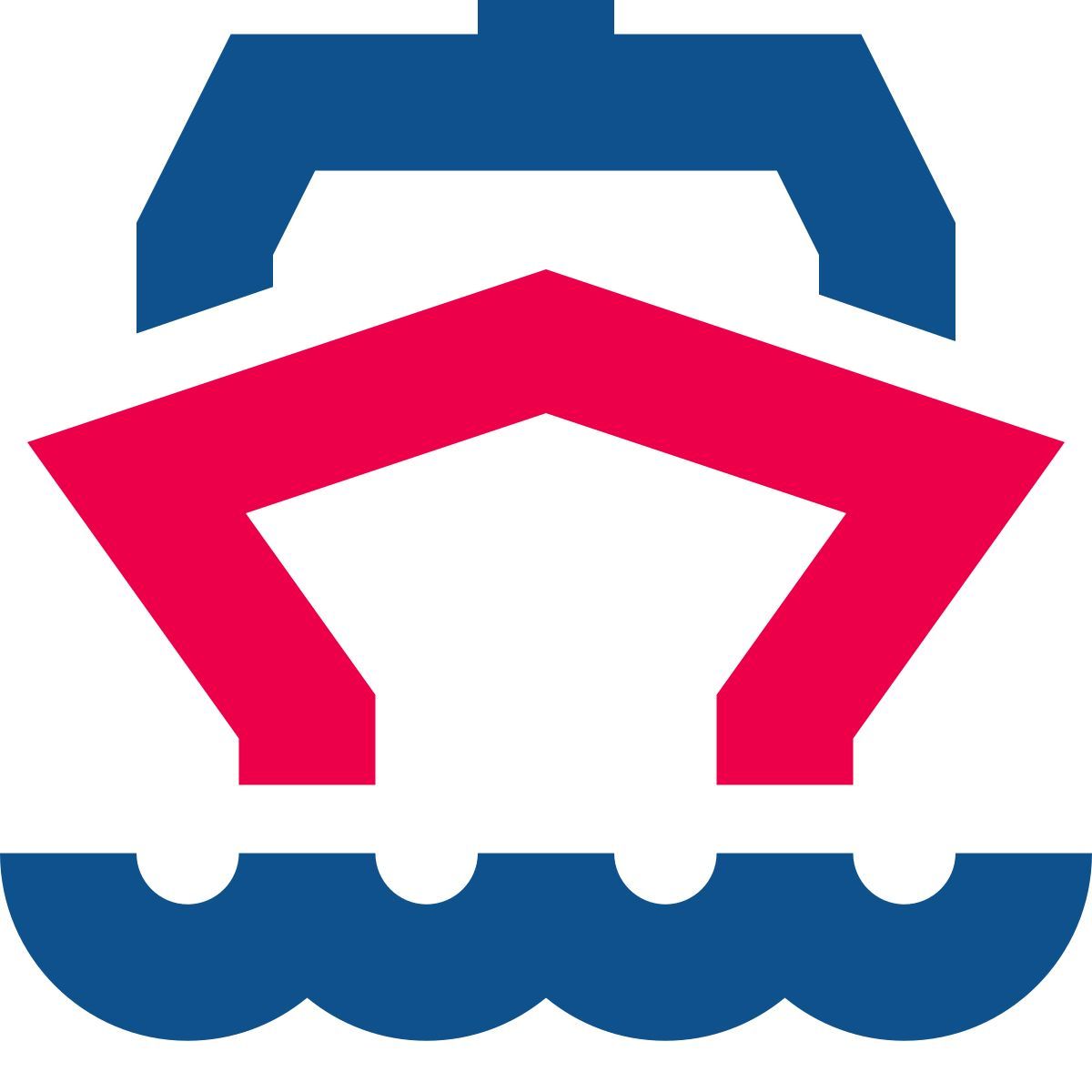 stencil style trasporto via mare icon