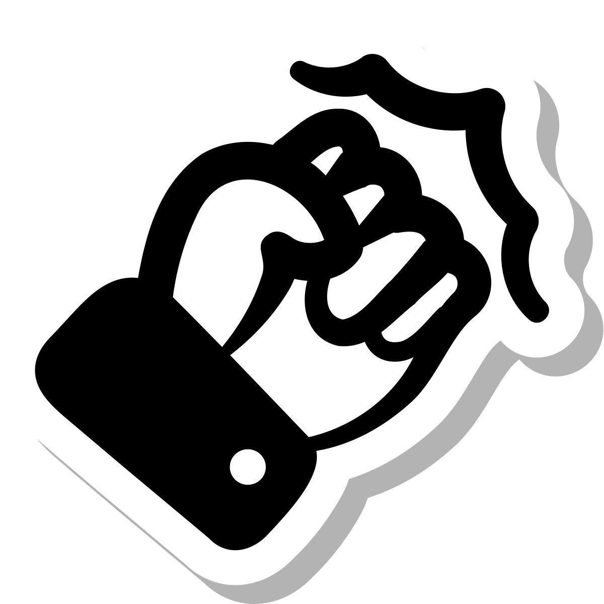 stickers duotone style action icon