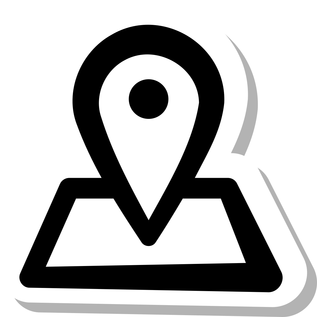 stickers duotone style address icon