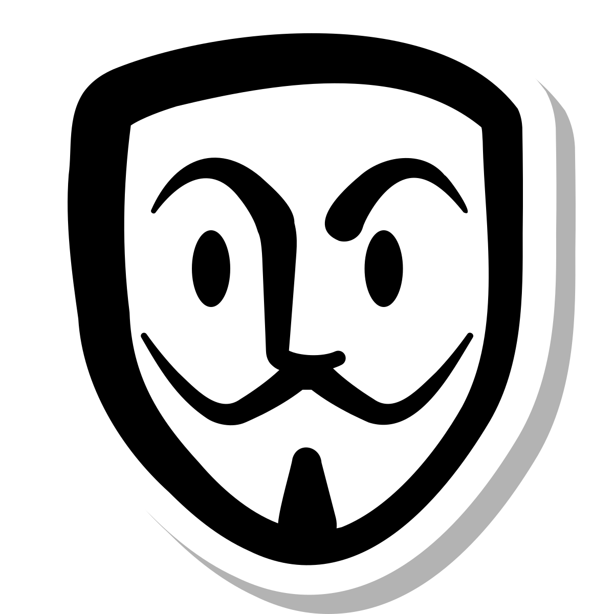 stickers duotone style anonymous mask icon