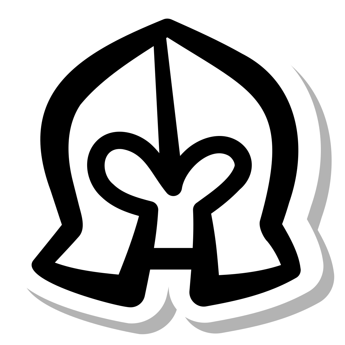 stickers duotone style armored helmet icon