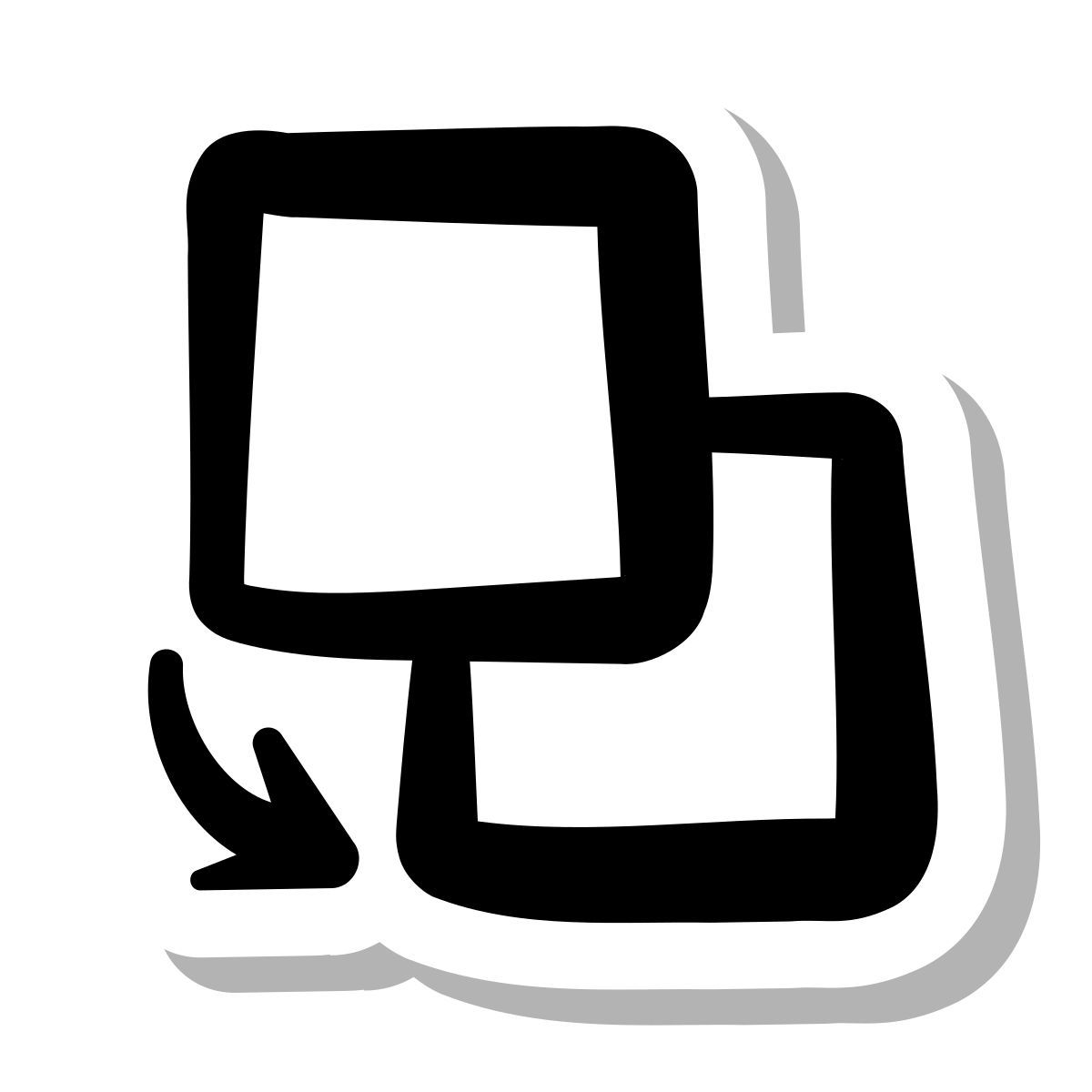 stickers duotone style 逆向排序 icon