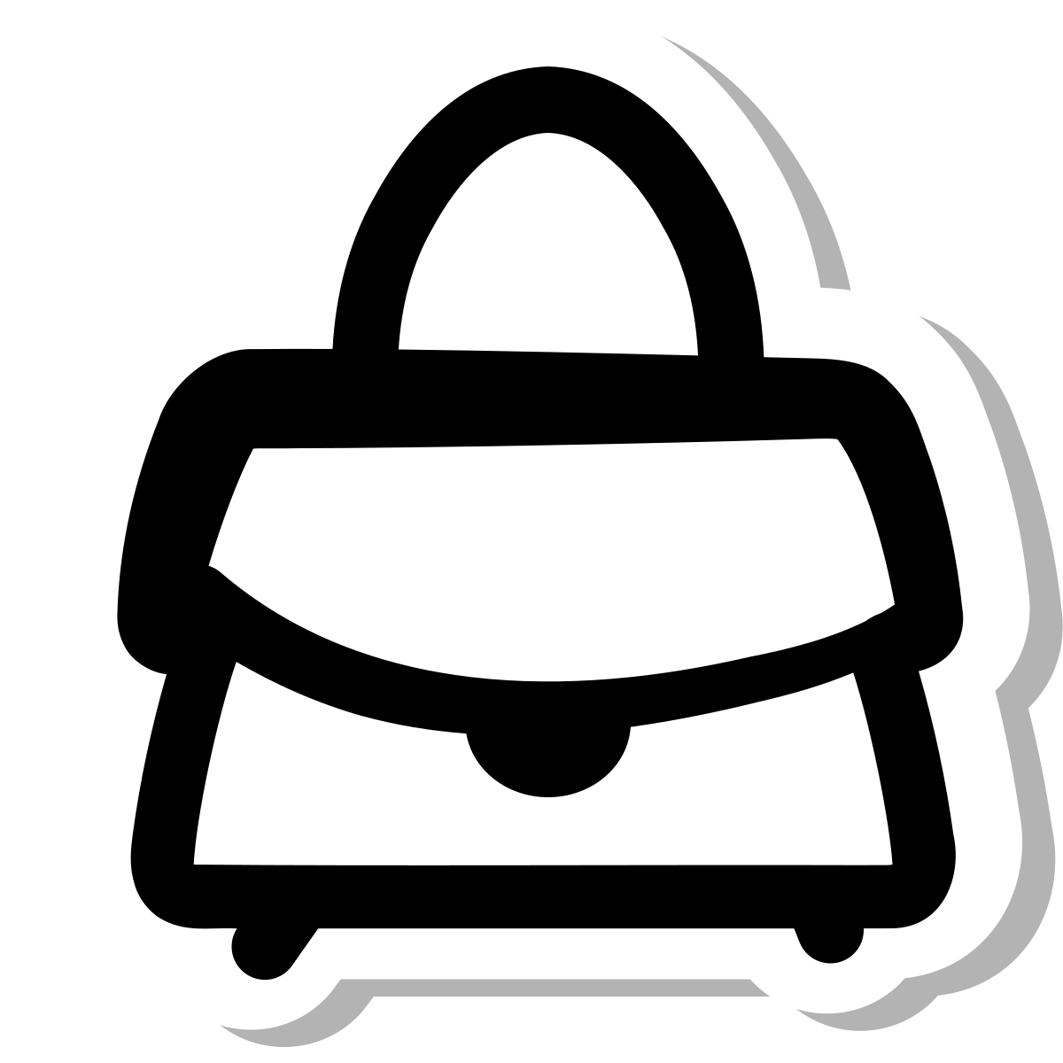 stickers duotone style bag front view icon