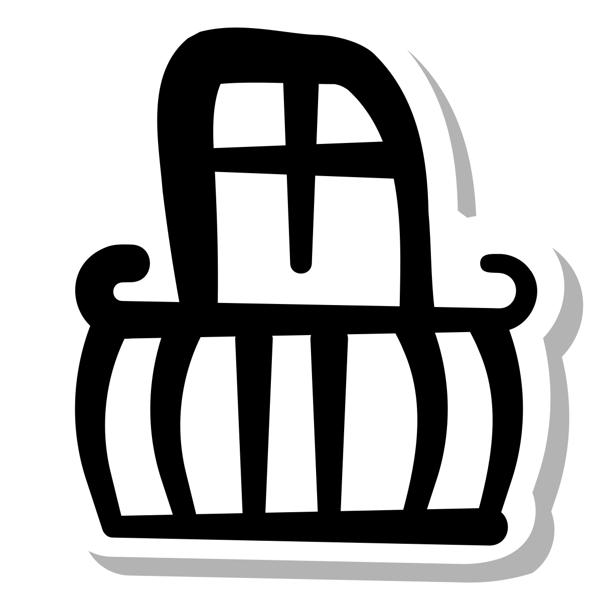 stickers duotone style balcony icon