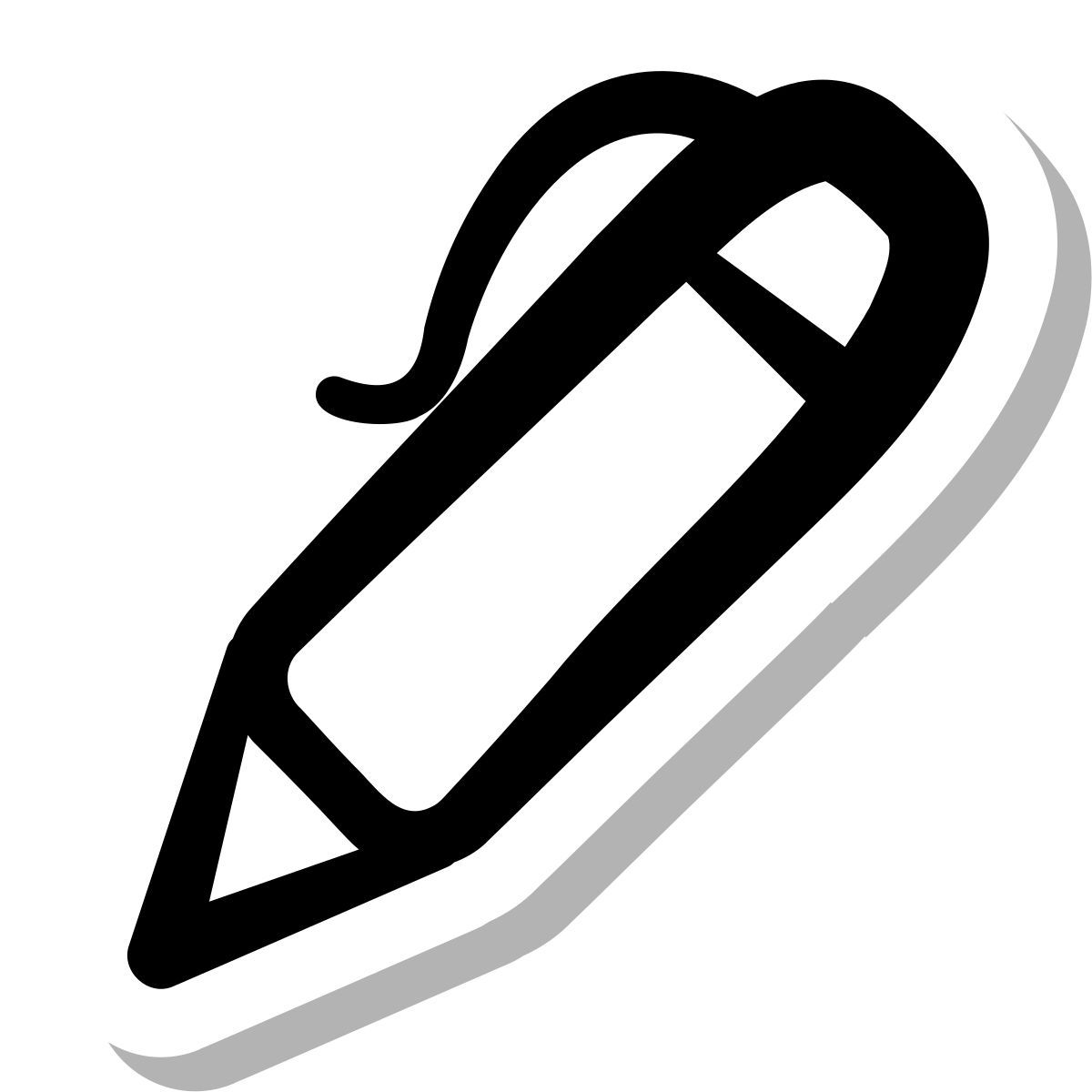 stickers duotone style 볼 포인트 펜 icon