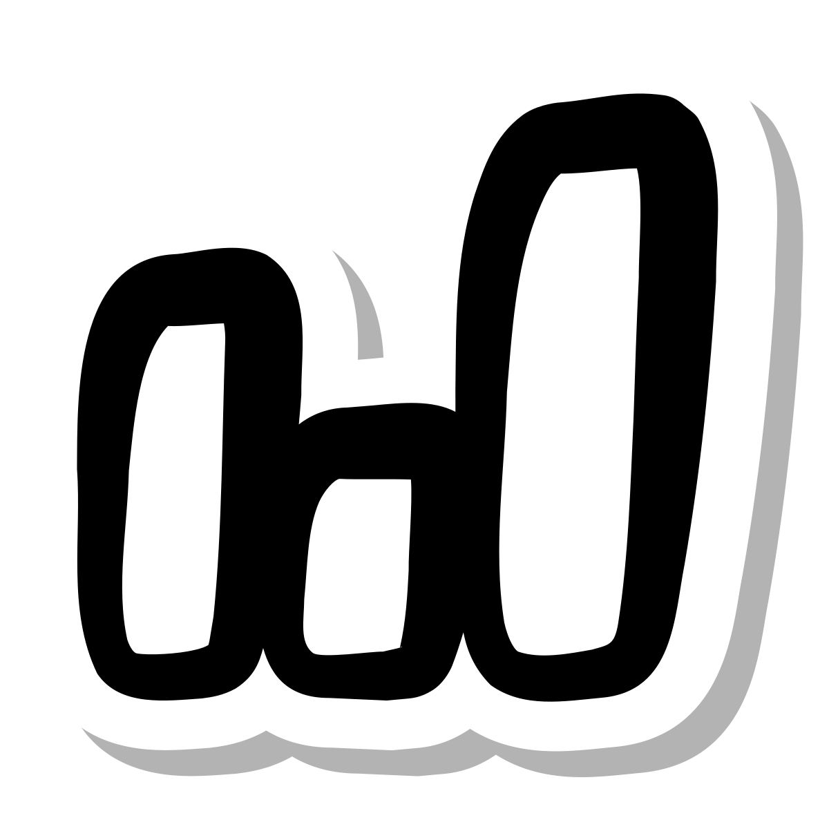 stickers duotone style bar chart icon