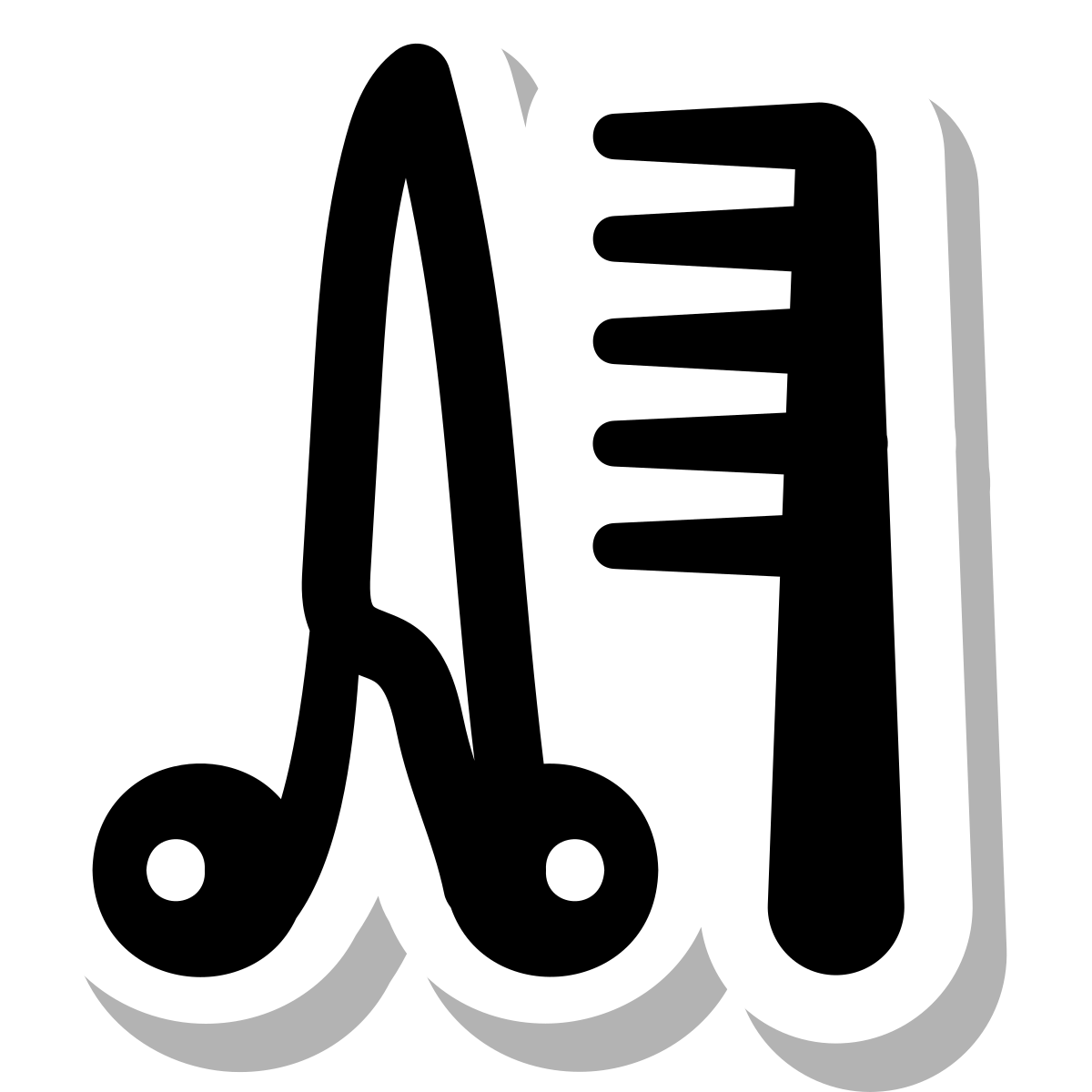 stickers duotone style barbershop icon