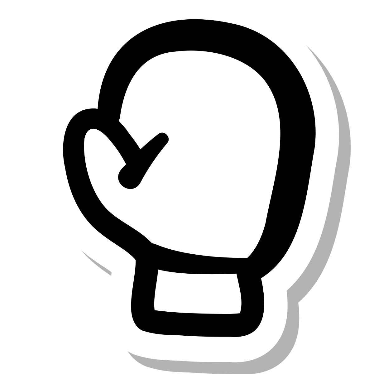 stickers duotone style boxing icon