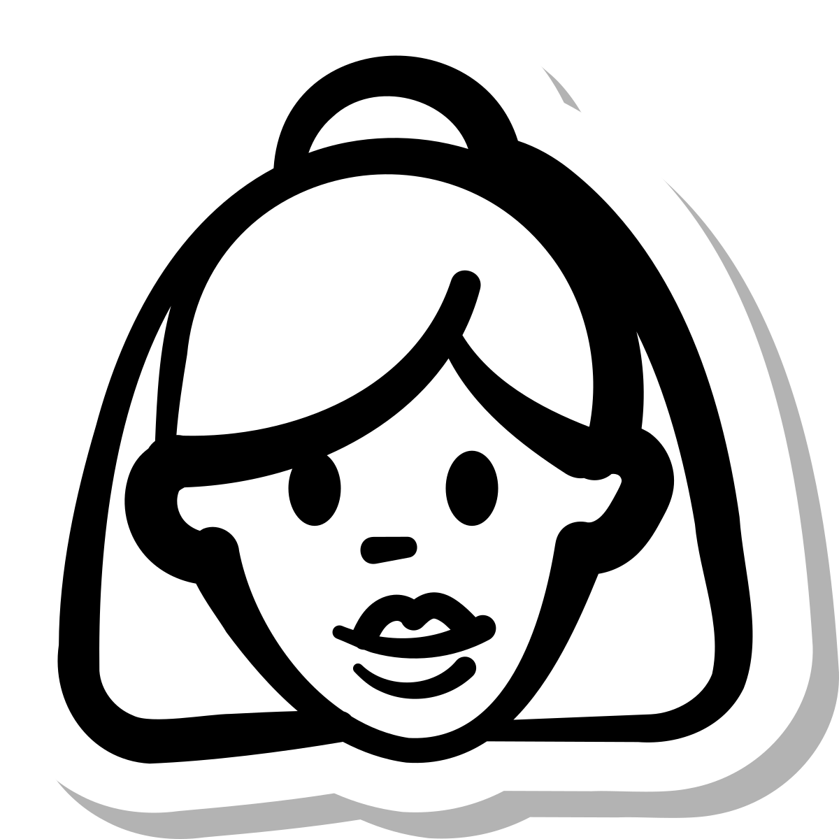 stickers duotone style bride icon