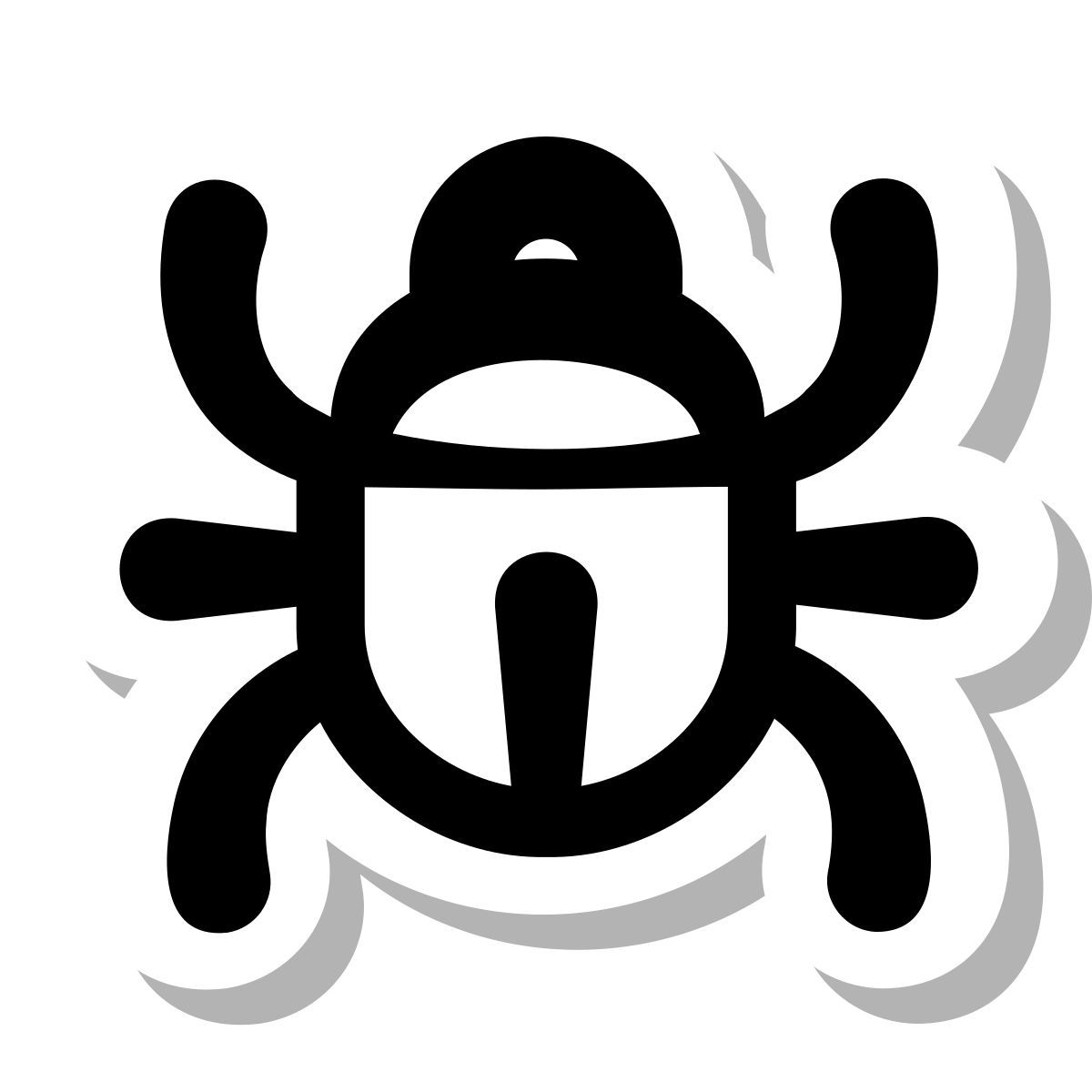 stickers duotone style bug icon