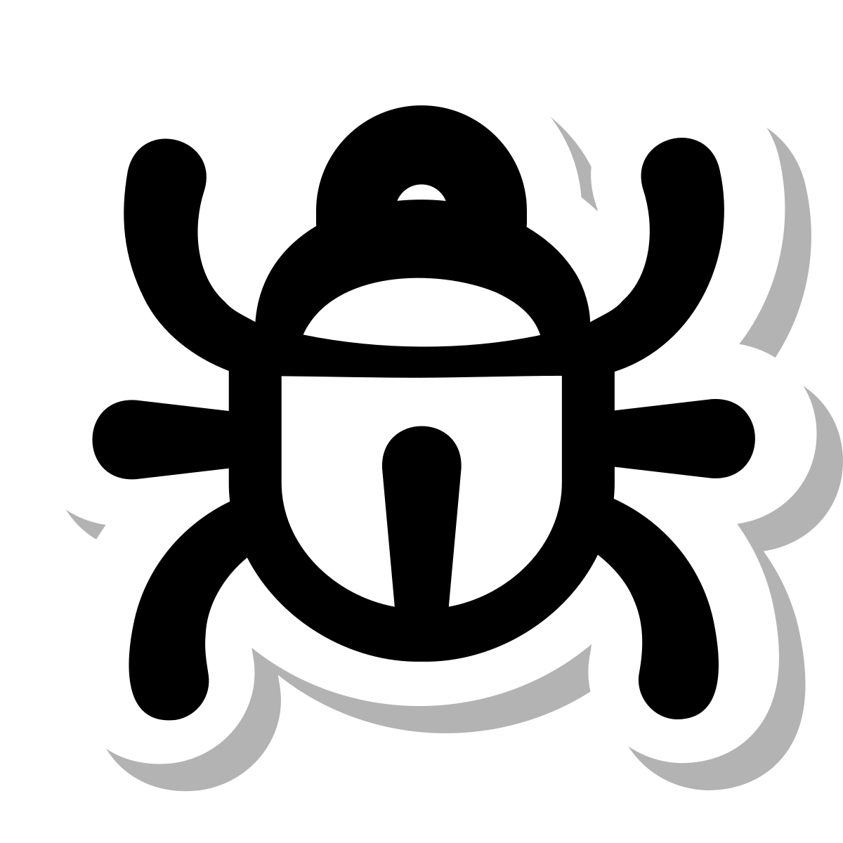 stickers duotone style bug icon