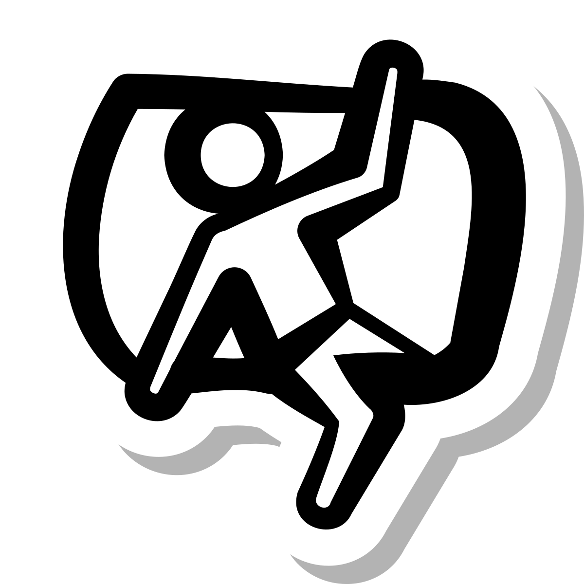 stickers duotone style burglary icon
