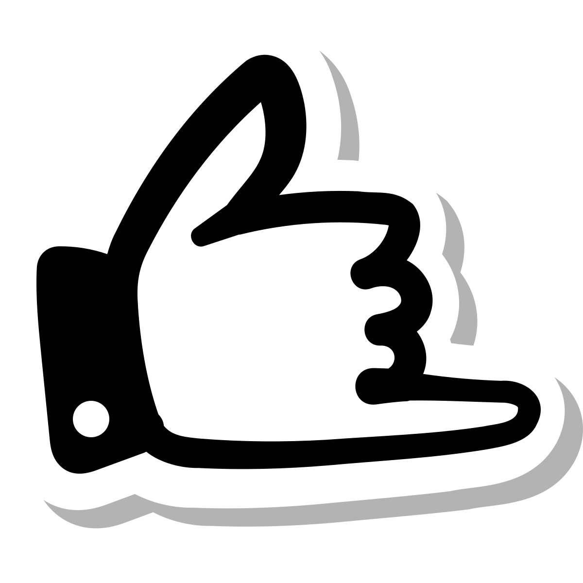 stickers duotone style call me icon