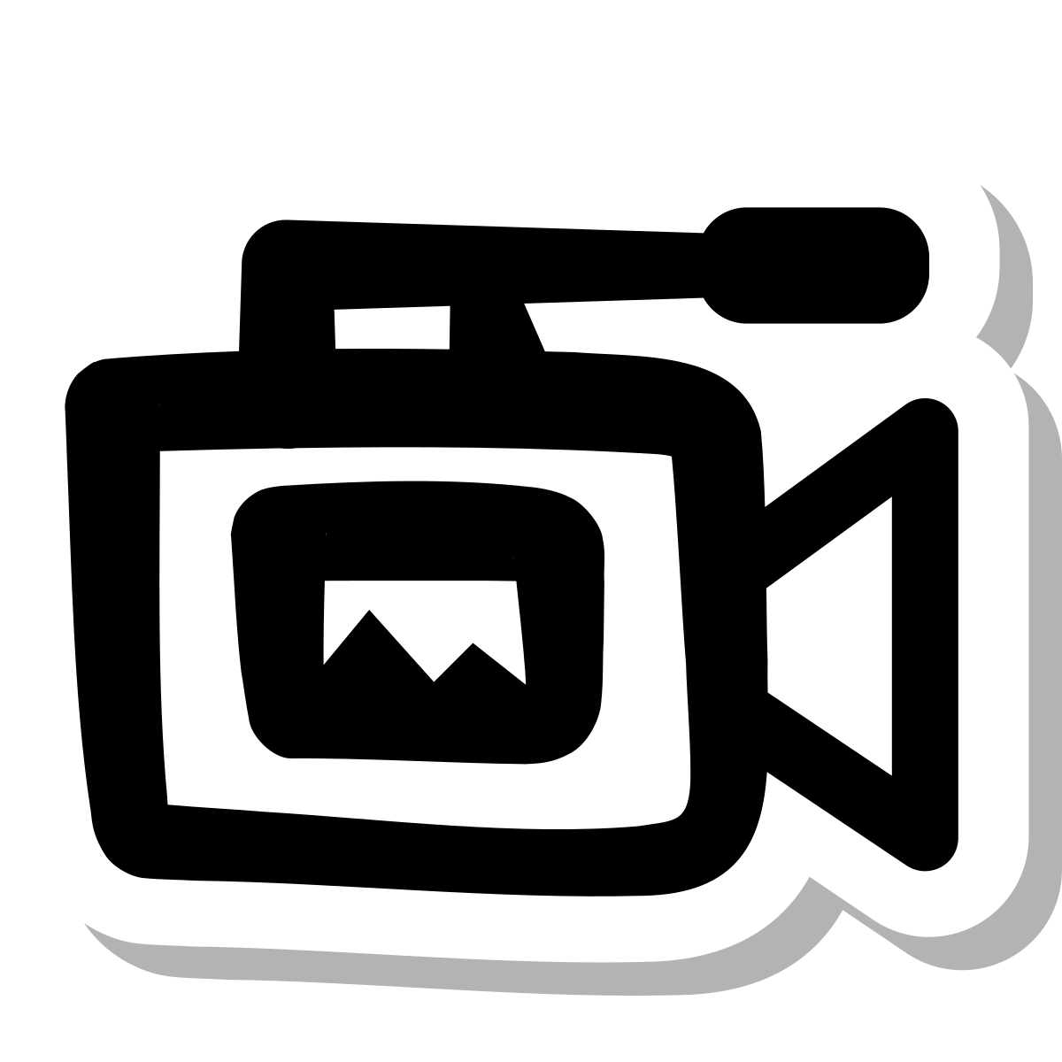 stickers duotone style camcorder pro icon