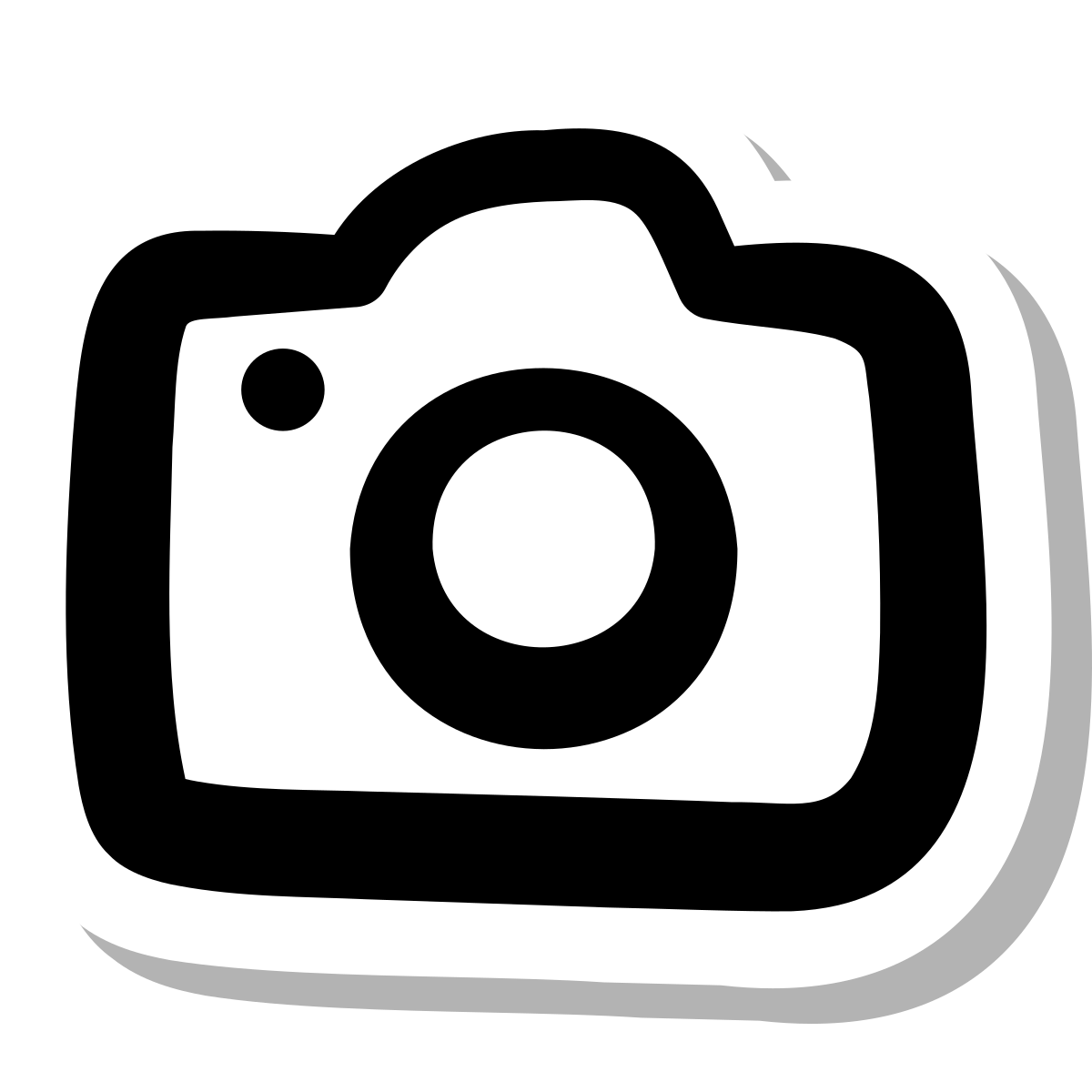 stickers duotone style camera icon