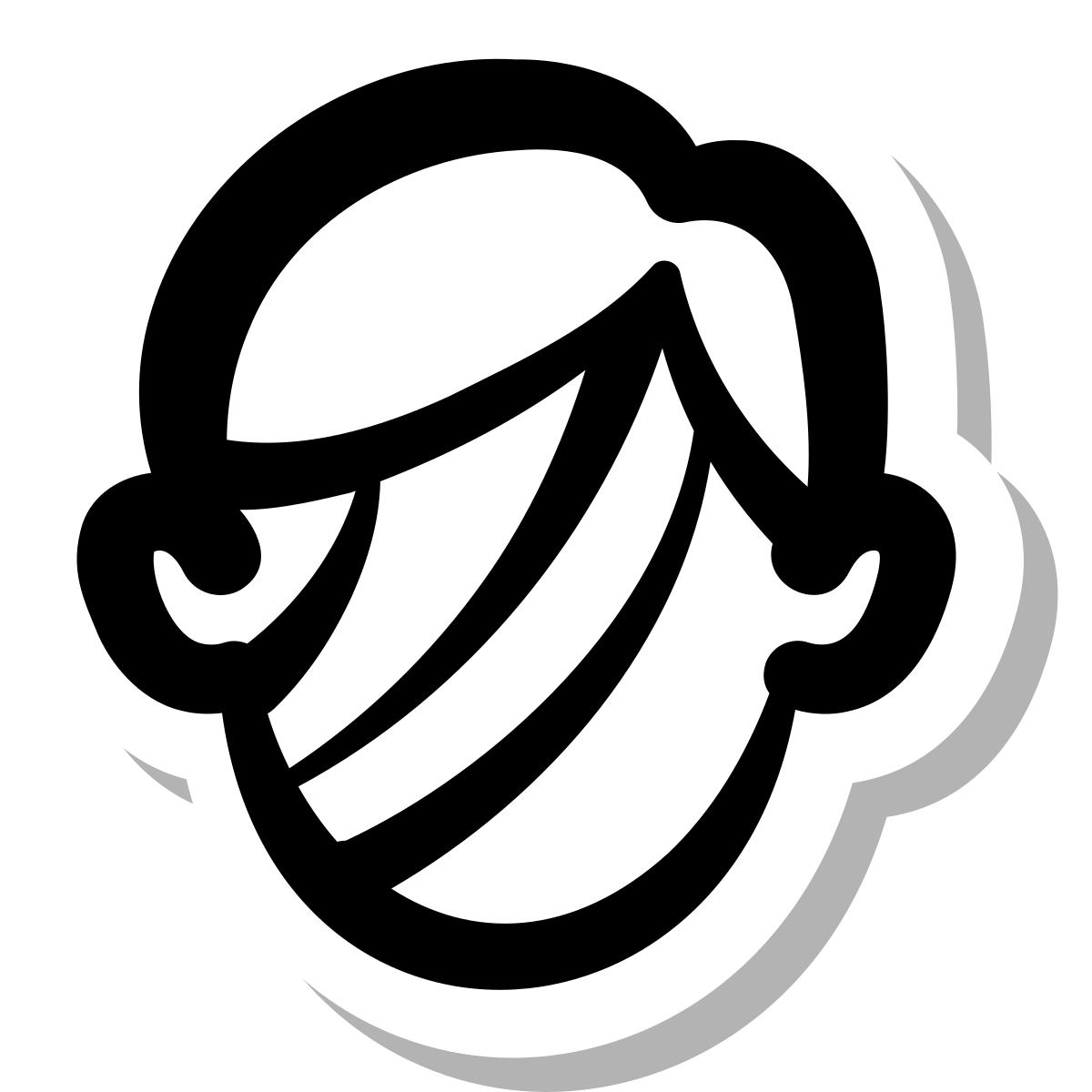 stickers duotone style camo cream icon