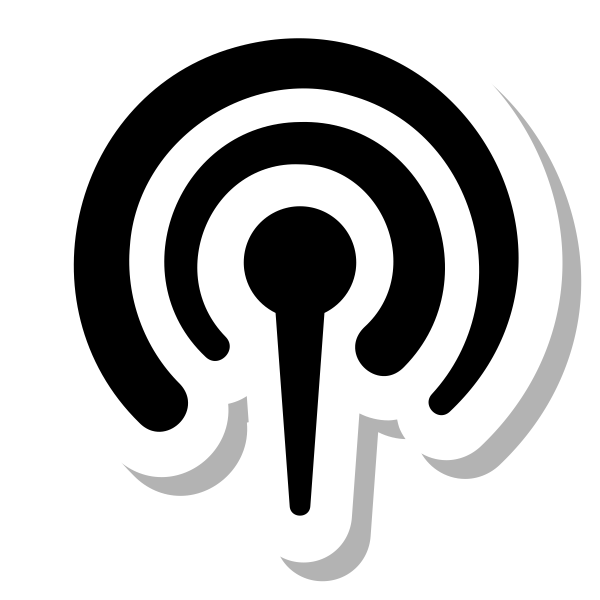 stickers duotone style cellular network icon