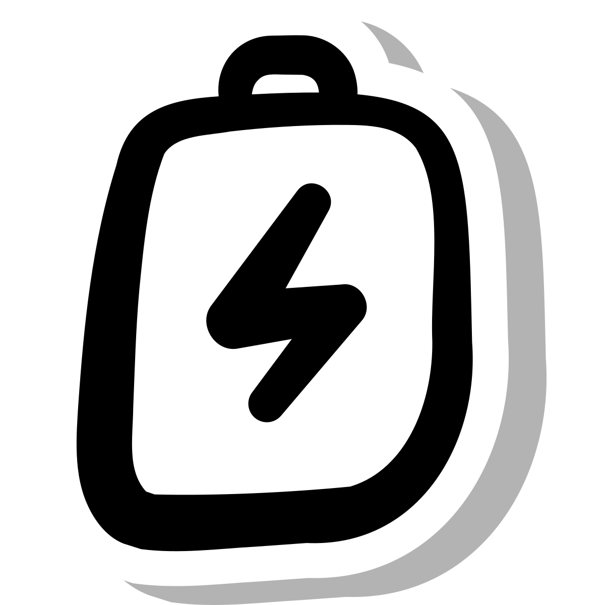 stickers duotone style charge battery icon