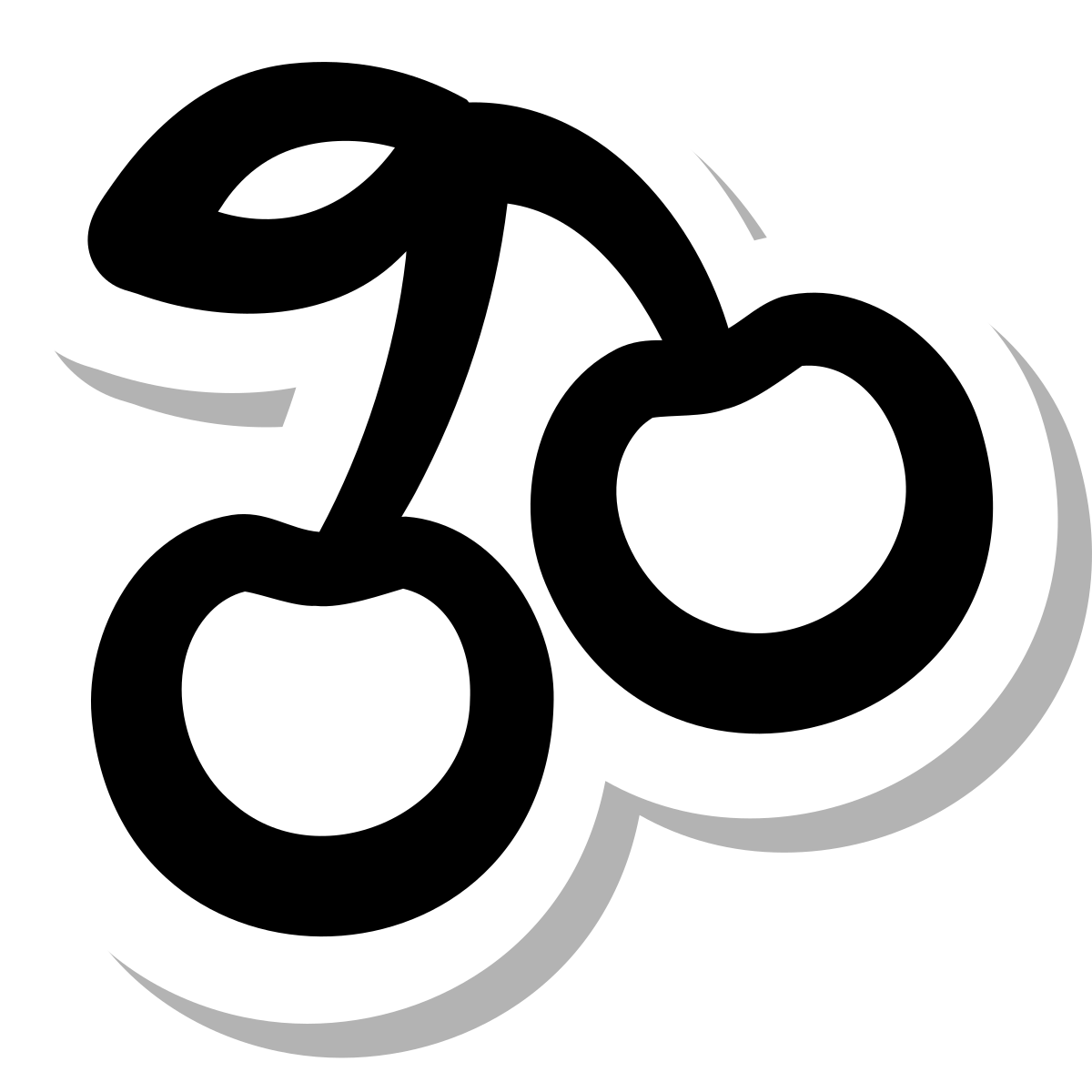 stickers duotone style cherry icon