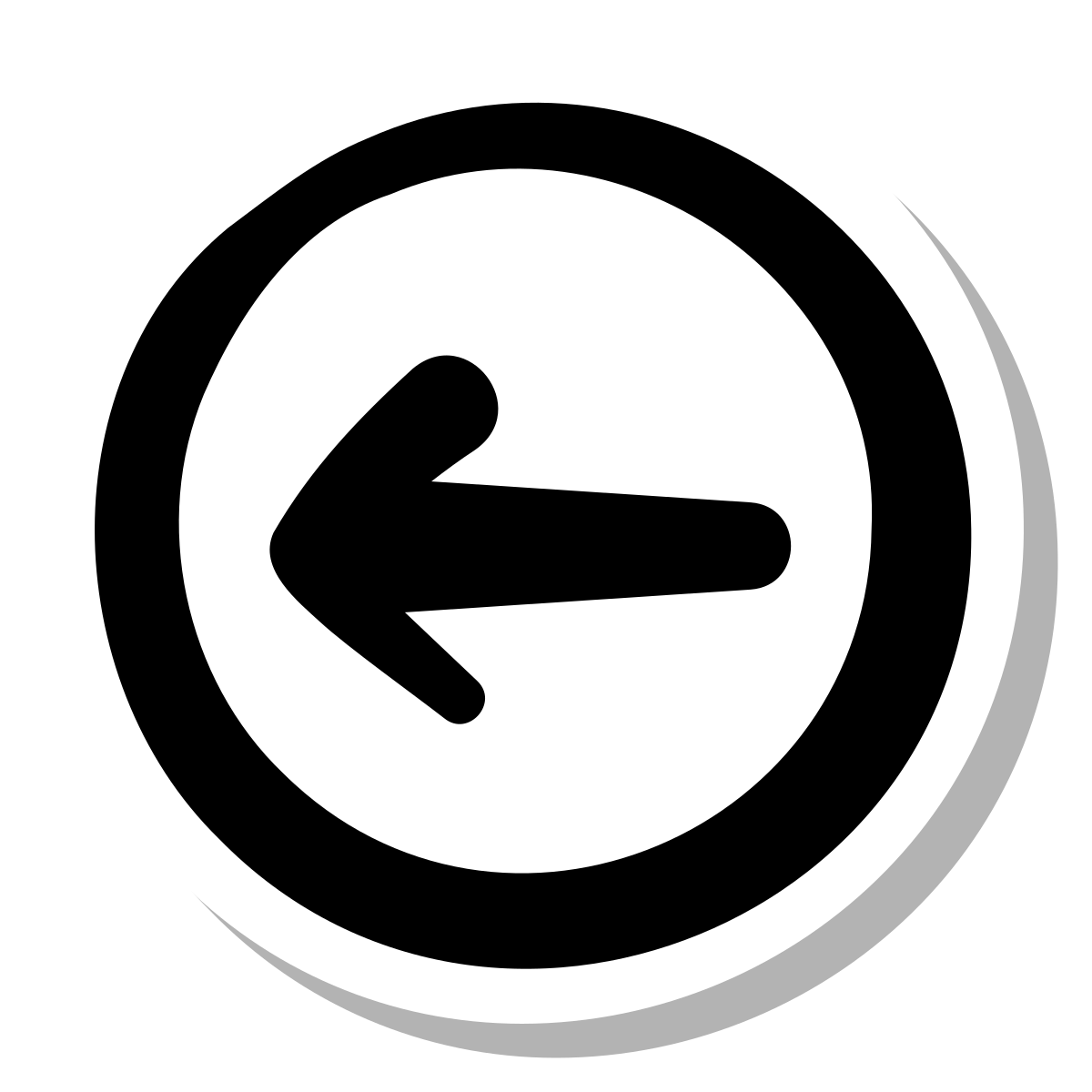 stickers duotone style circled left icon