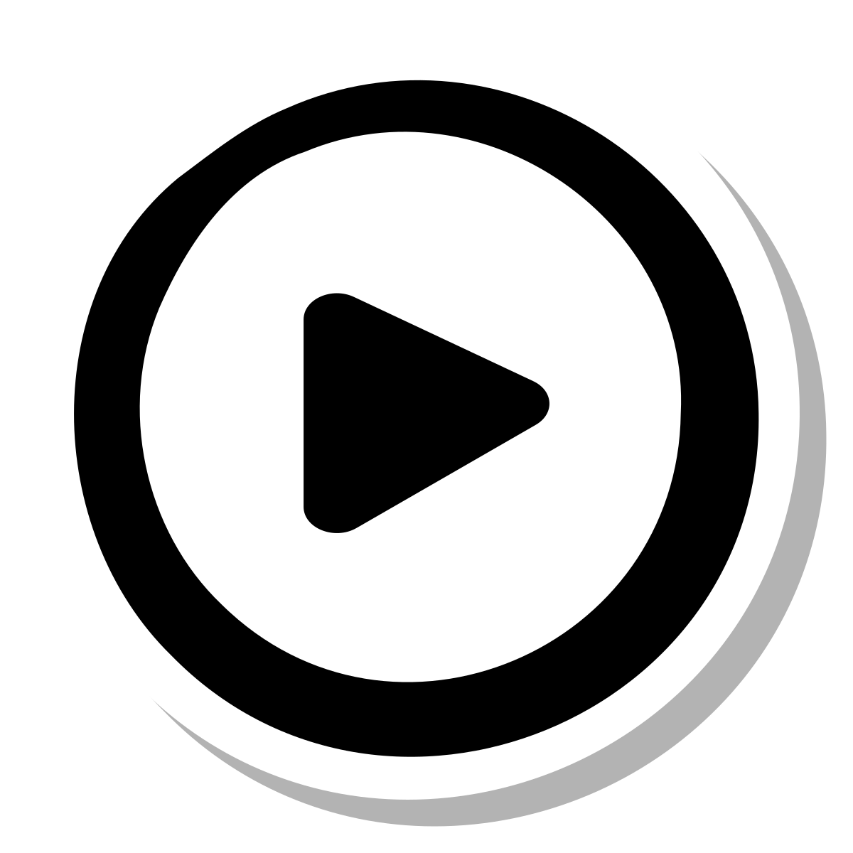 stickers duotone style circled play icon