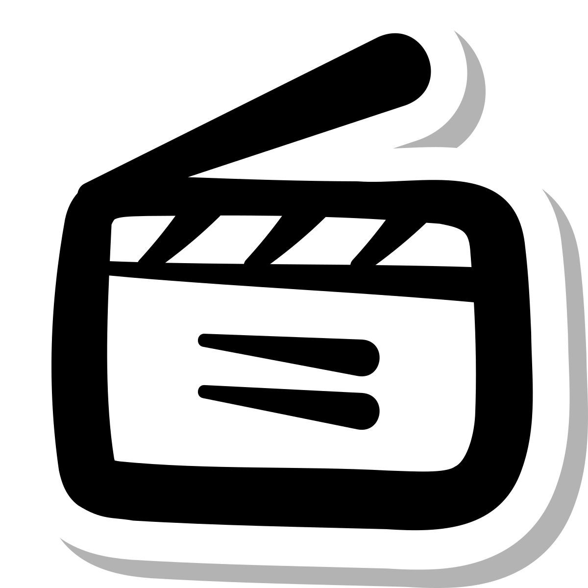 stickers duotone style klappe icon