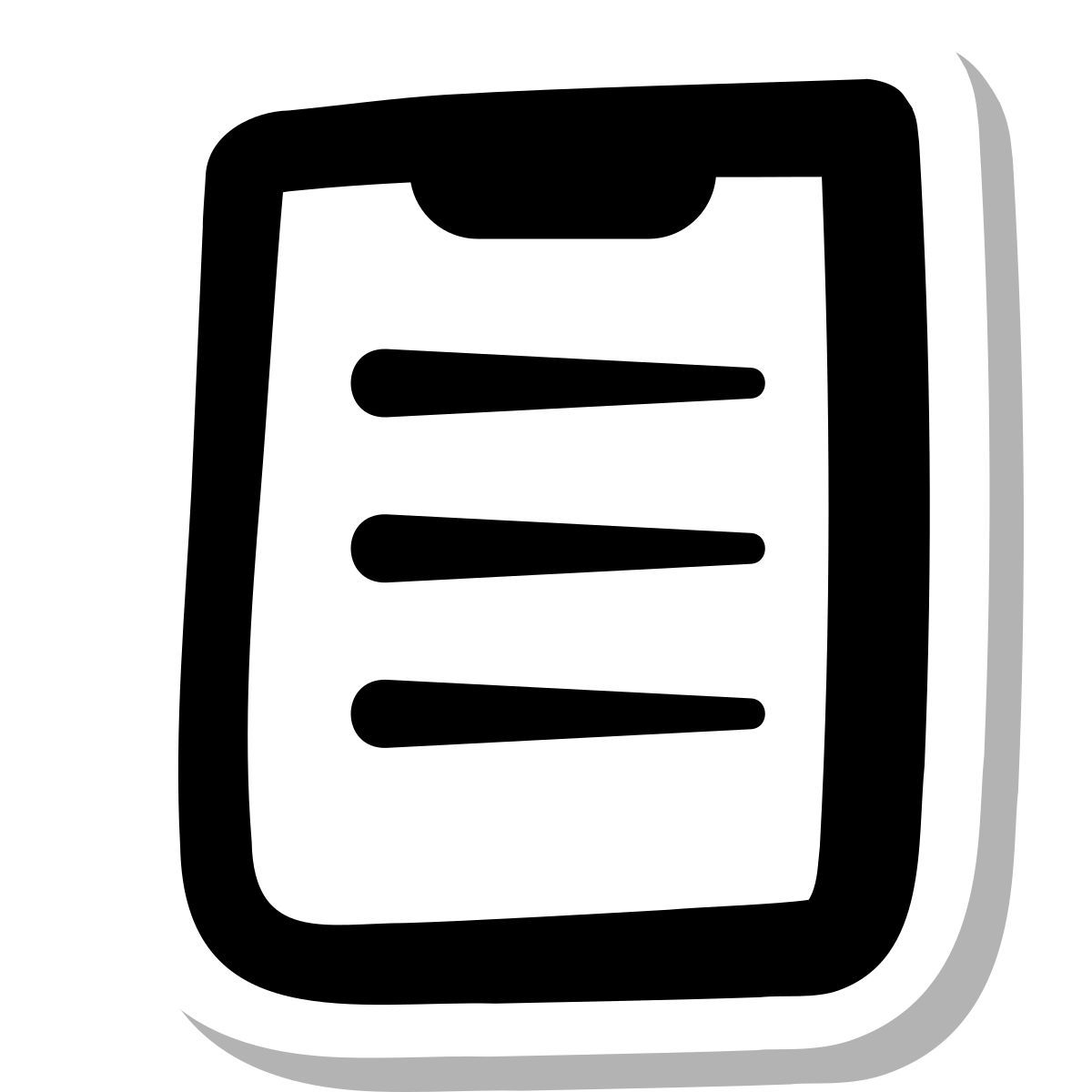 stickers duotone style appunti icon