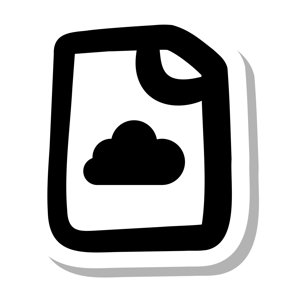 stickers duotone style cloud file icon