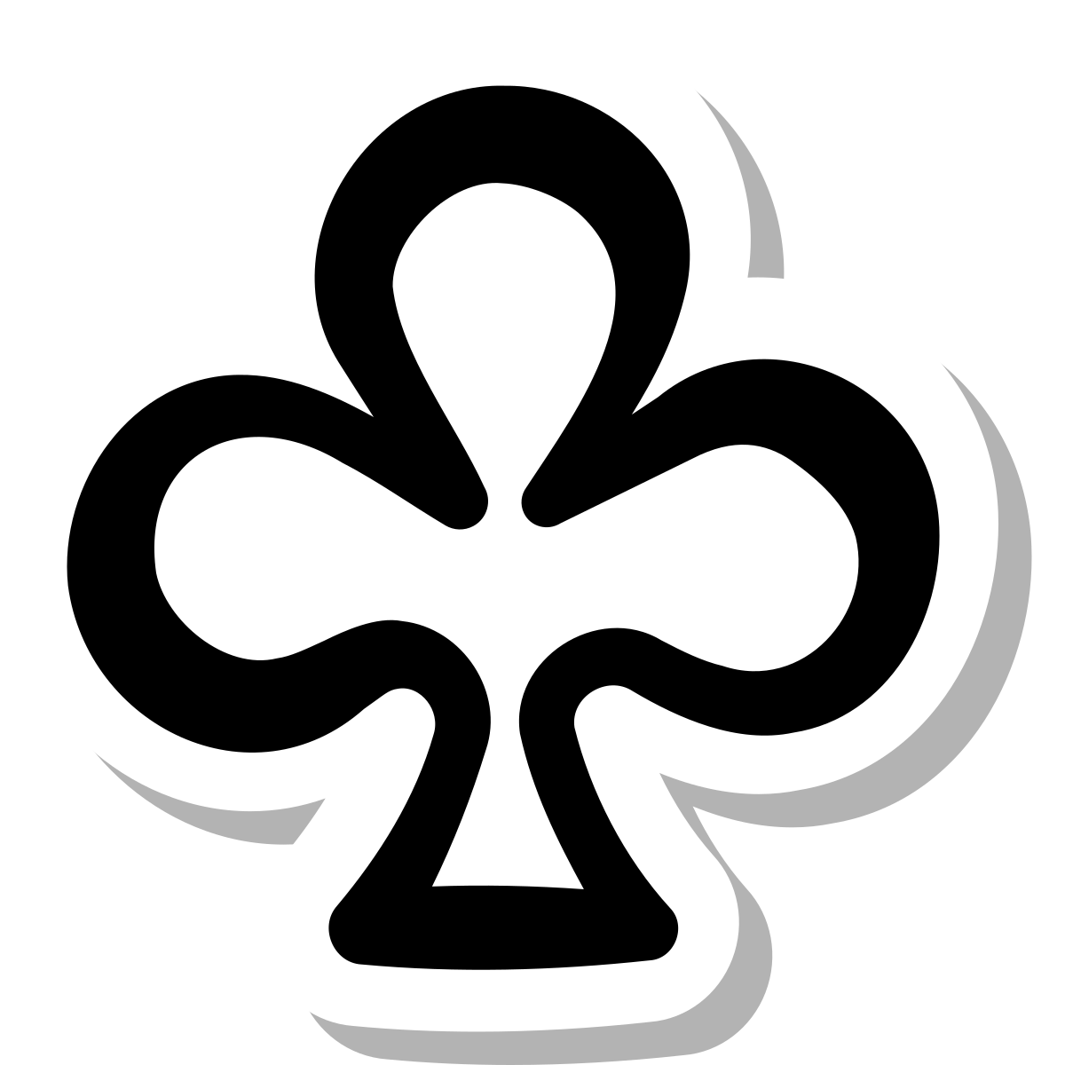 stickers duotone style clubs icon