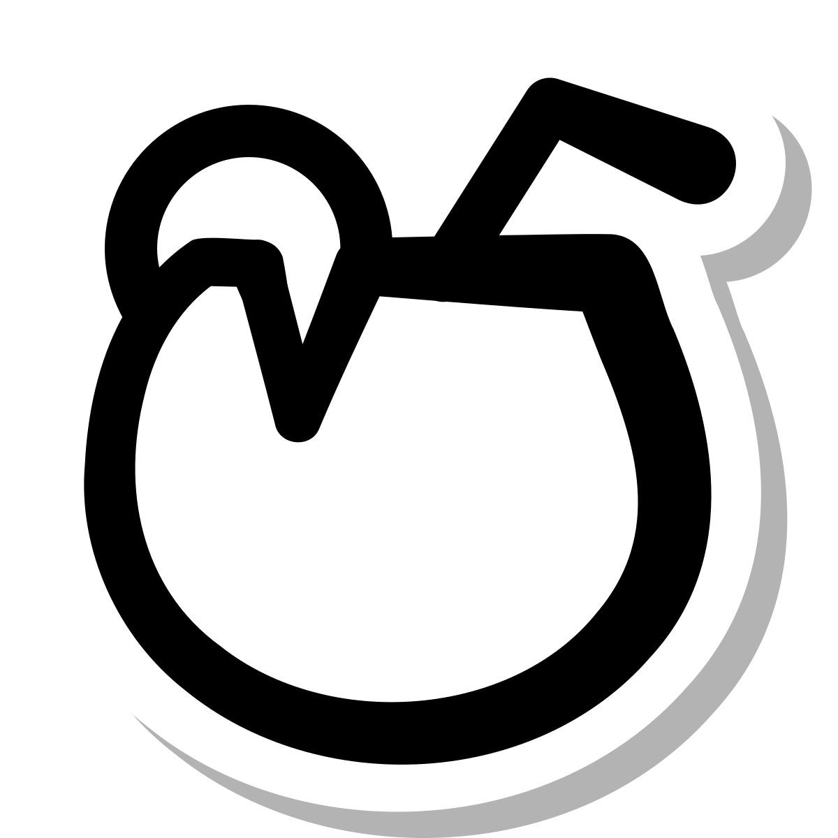 stickers duotone style coconut cocktail icon