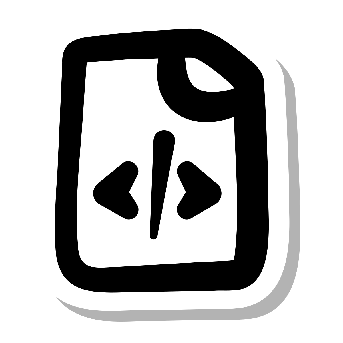 stickers duotone style code file icon