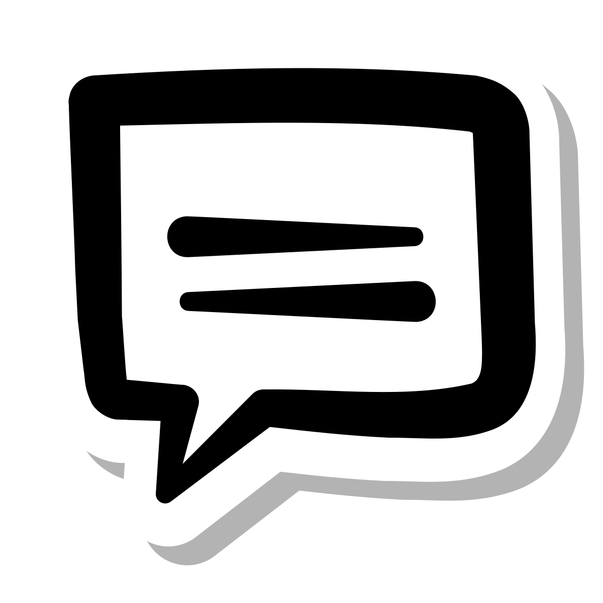 stickers duotone style comments  v2 icon