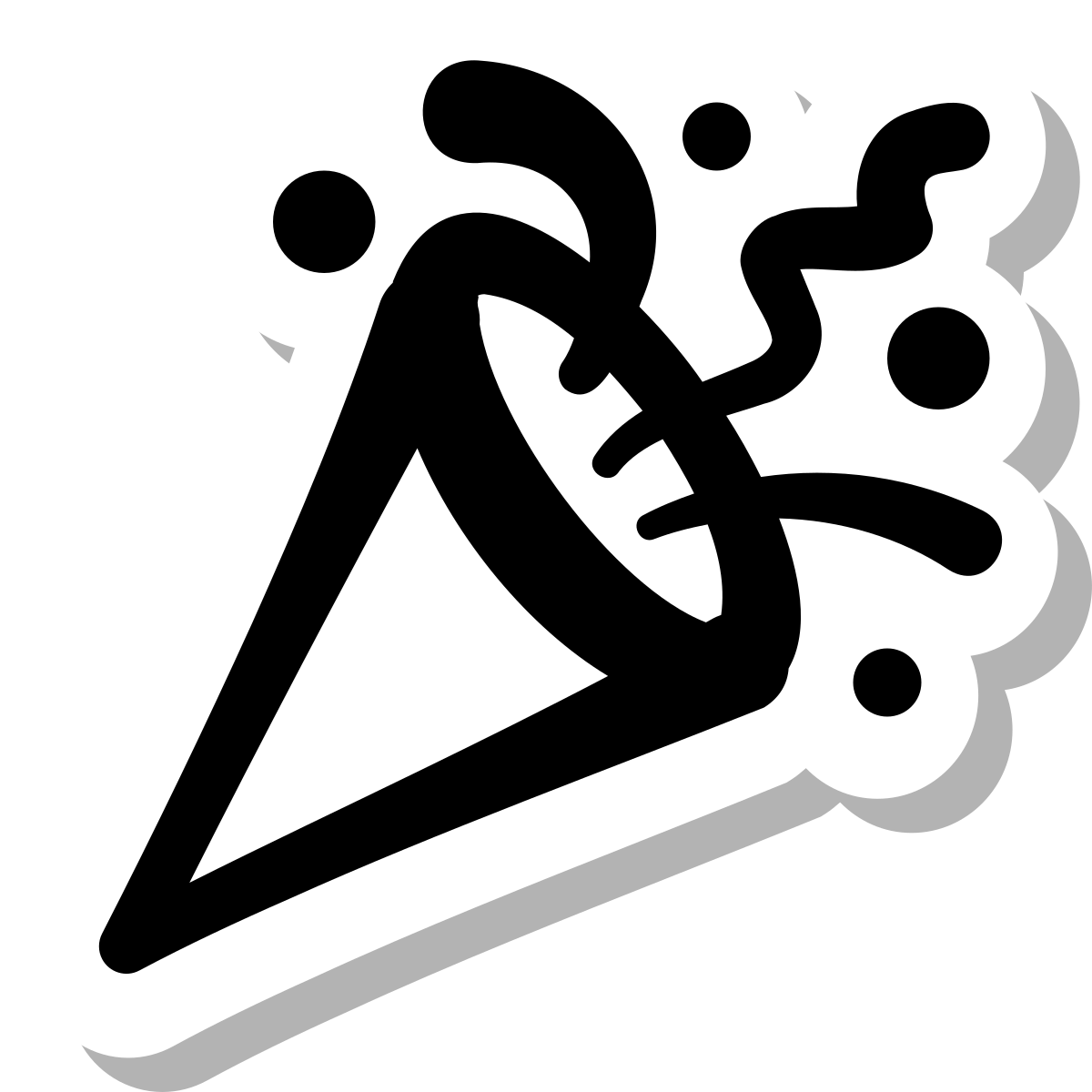 stickers duotone style confetti icon