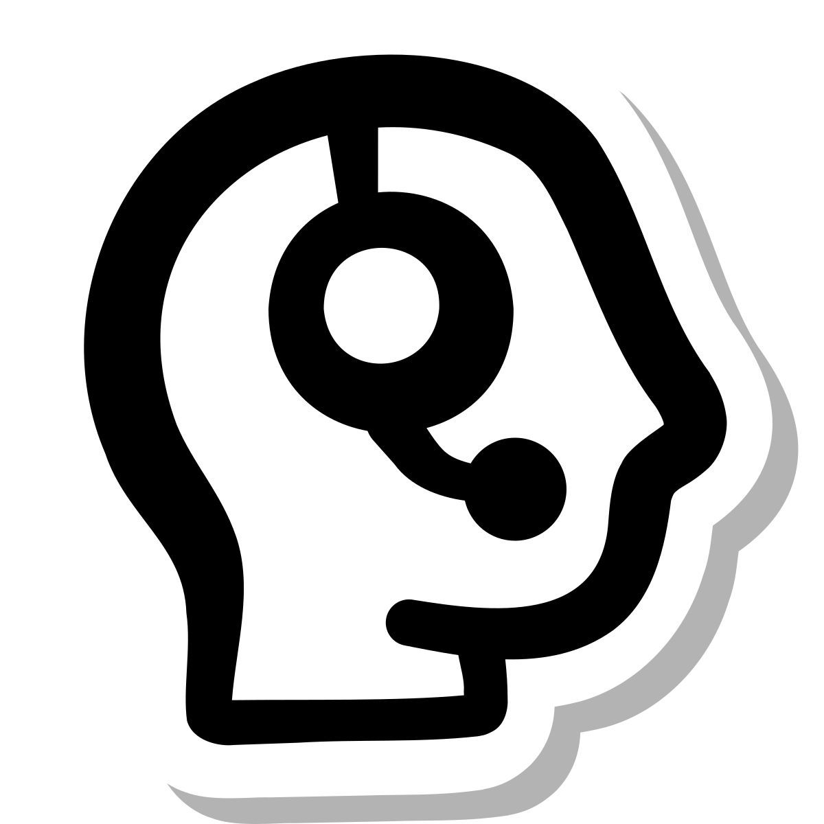 stickers duotone style service client icon