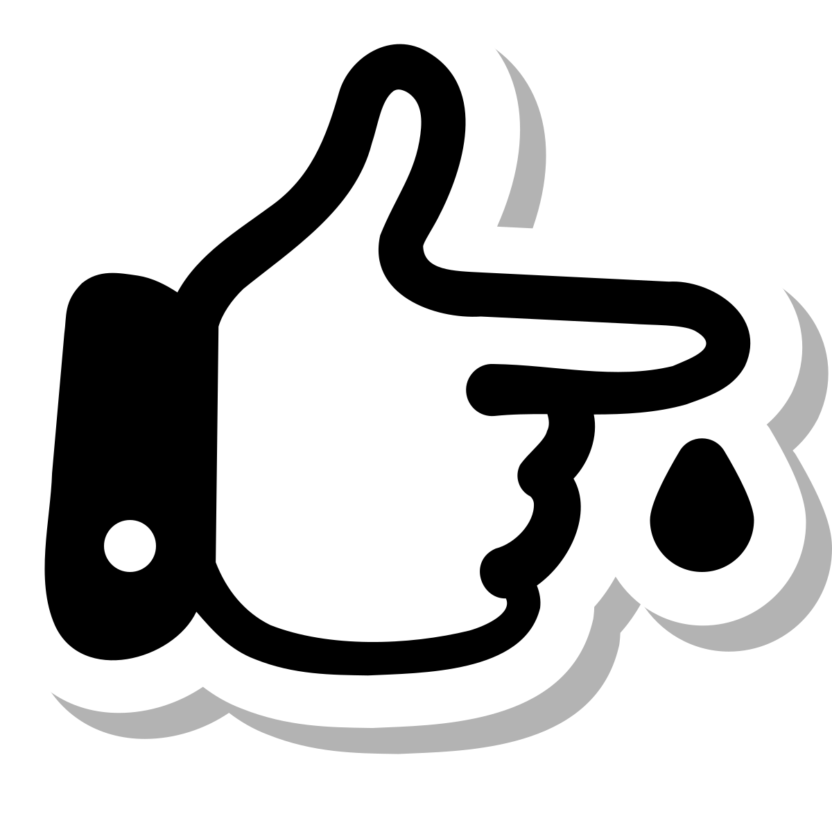 stickers duotone style diabetes icon
