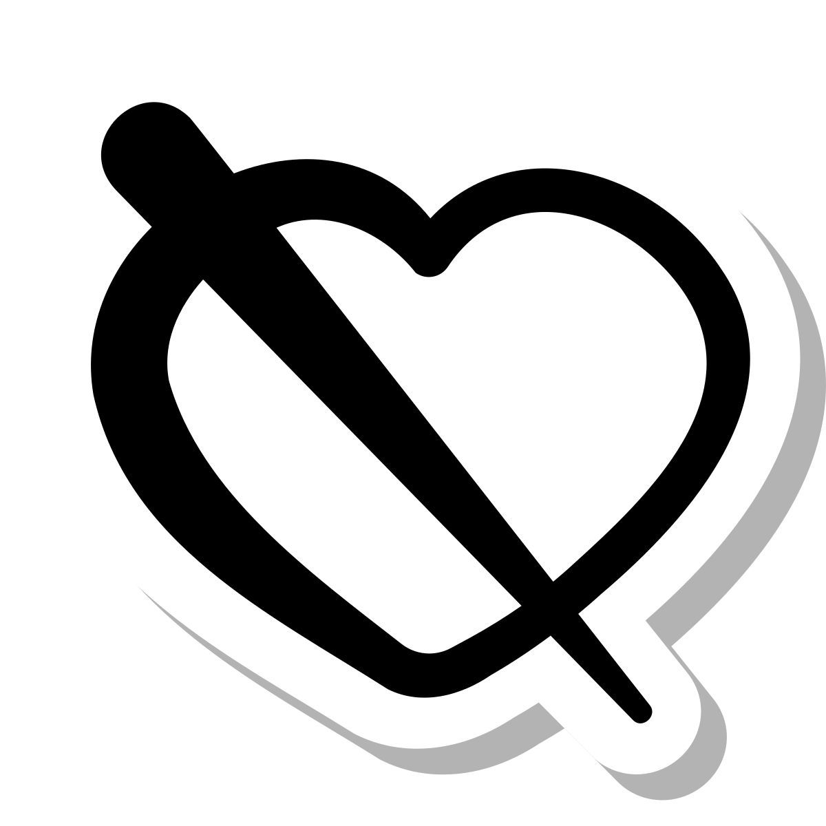 stickers duotone style gefällt nicht icon