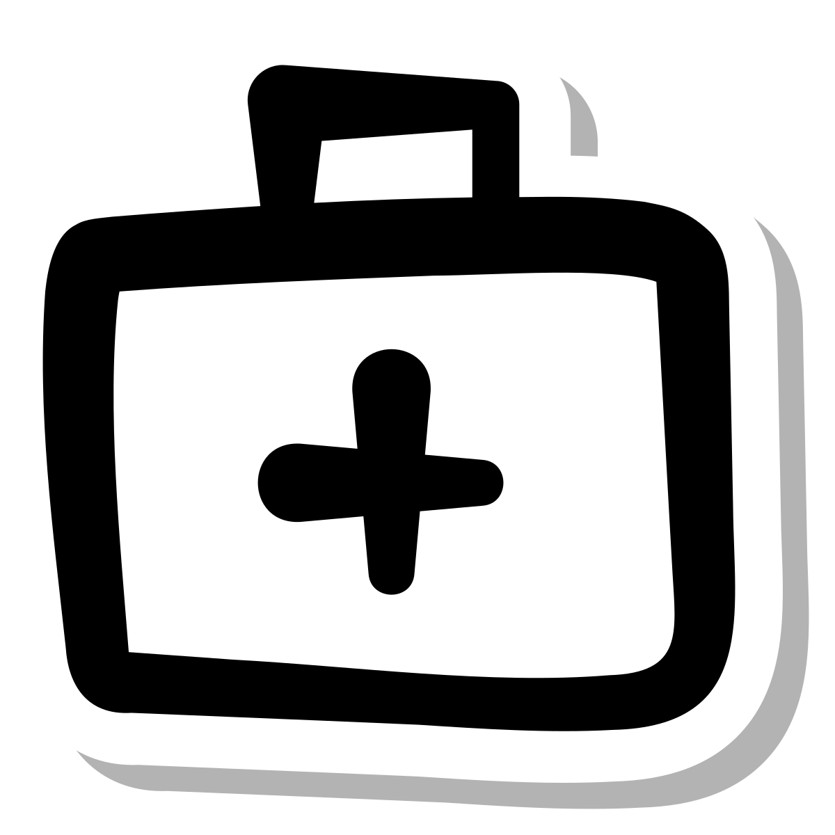stickers duotone style doctors bag icon