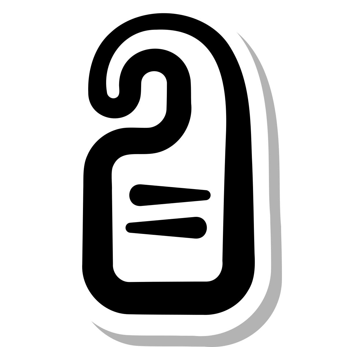 stickers duotone style door hanger icon