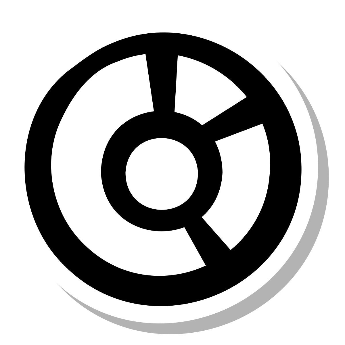 stickers duotone style 圆环图 icon