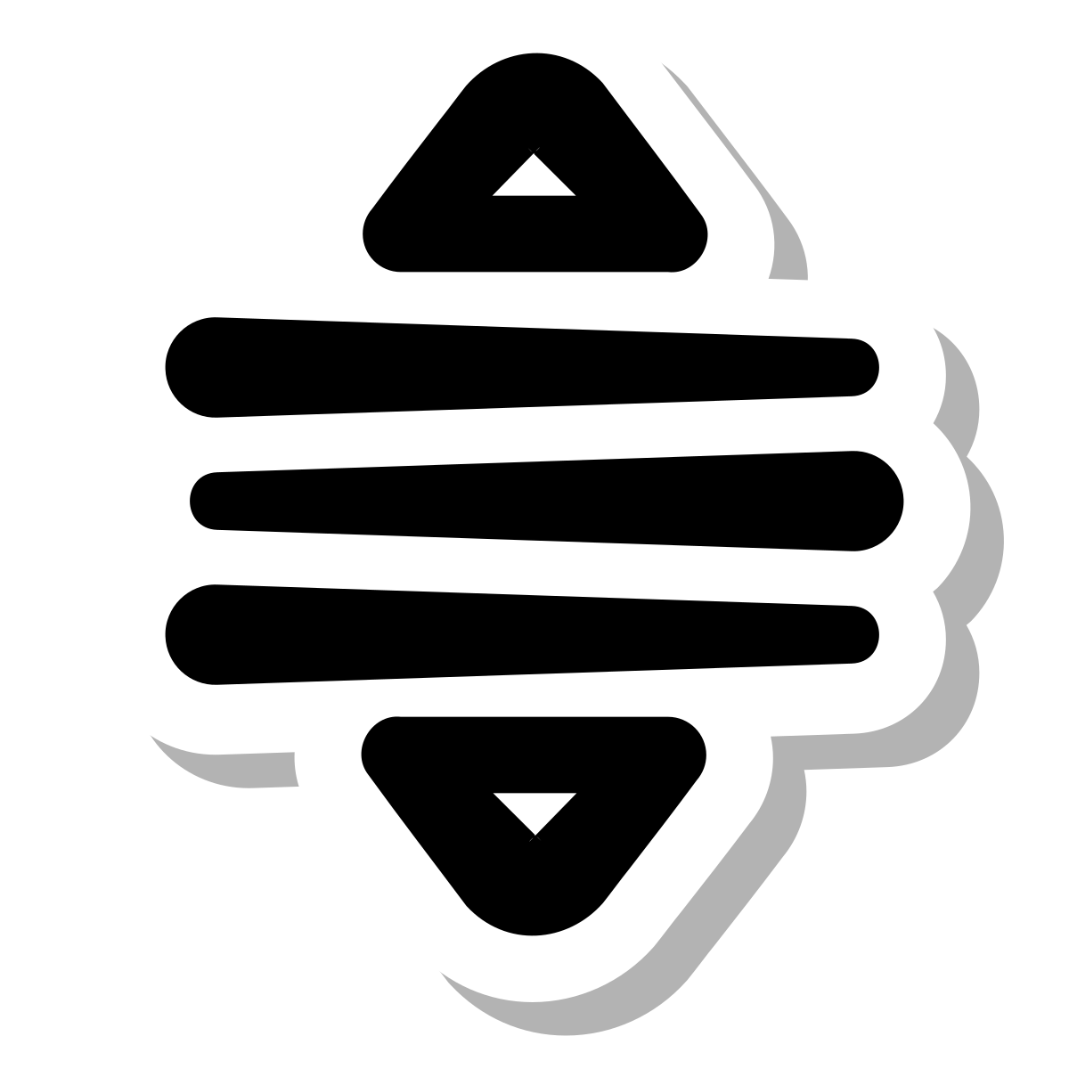 stickers duotone style drag reorder icon