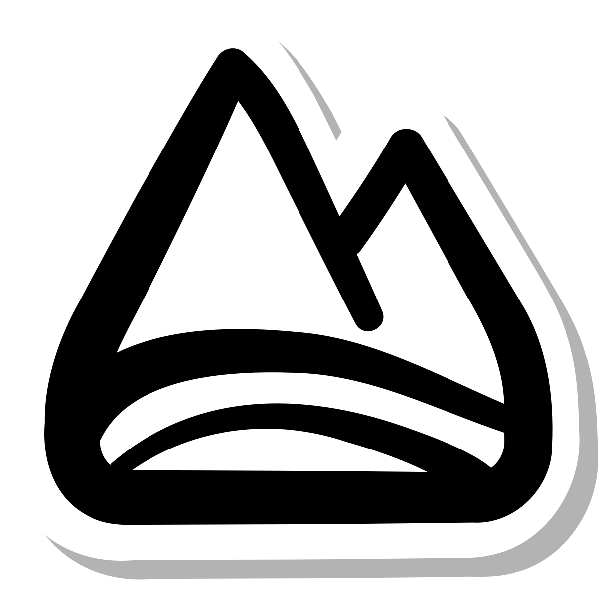stickers duotone style earth element icon