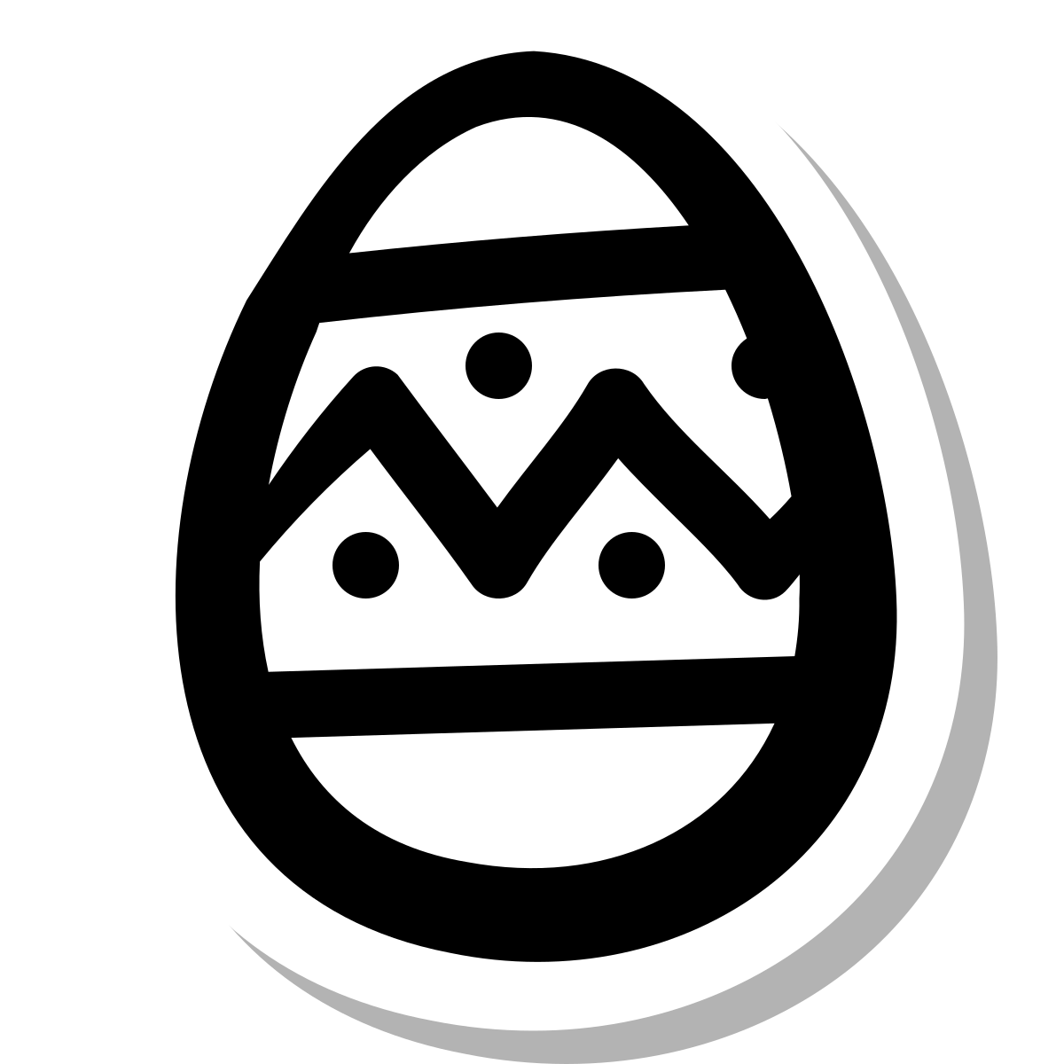 stickers duotone style easter egg icon
