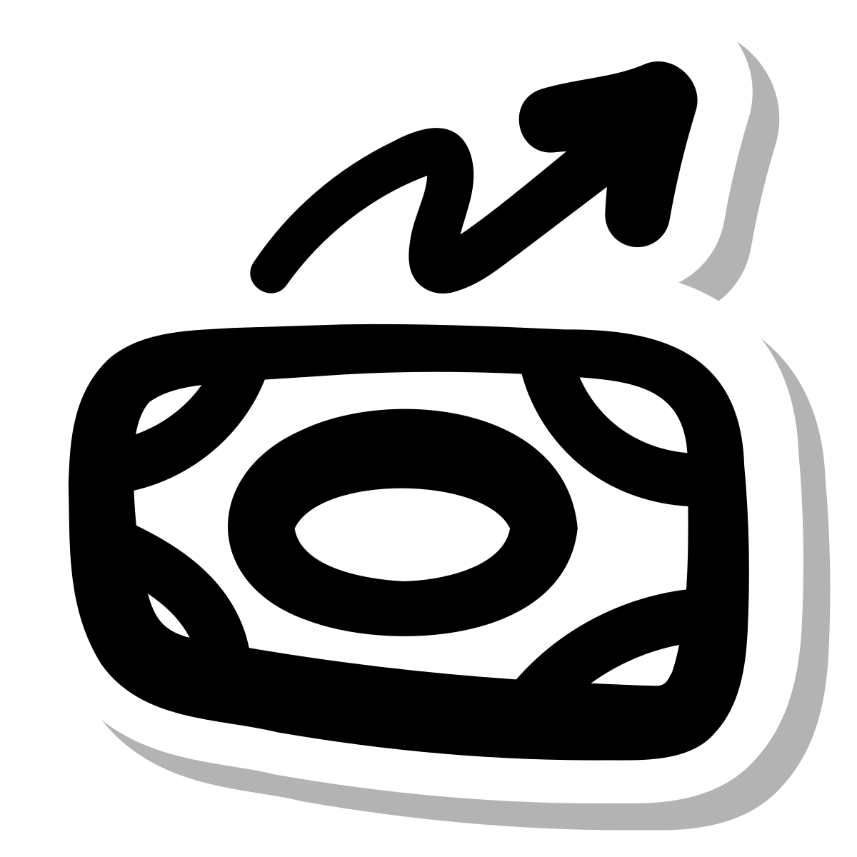 stickers duotone style economic improvement icon