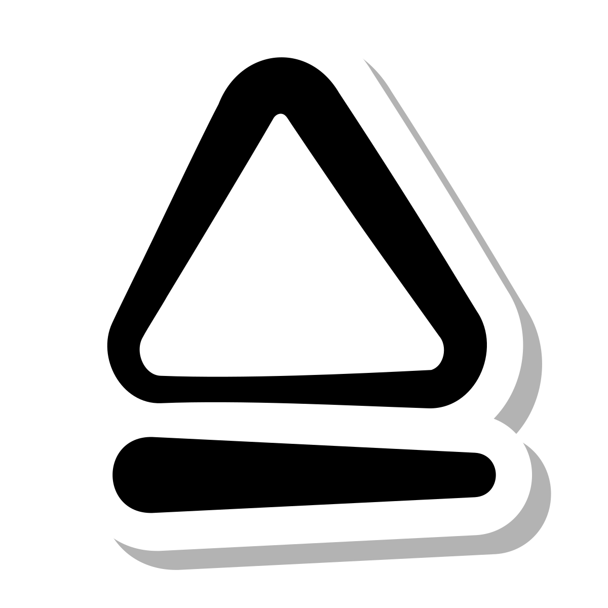 stickers duotone style eject icon