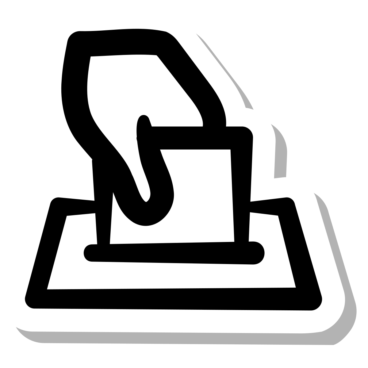 stickers duotone style elections icon