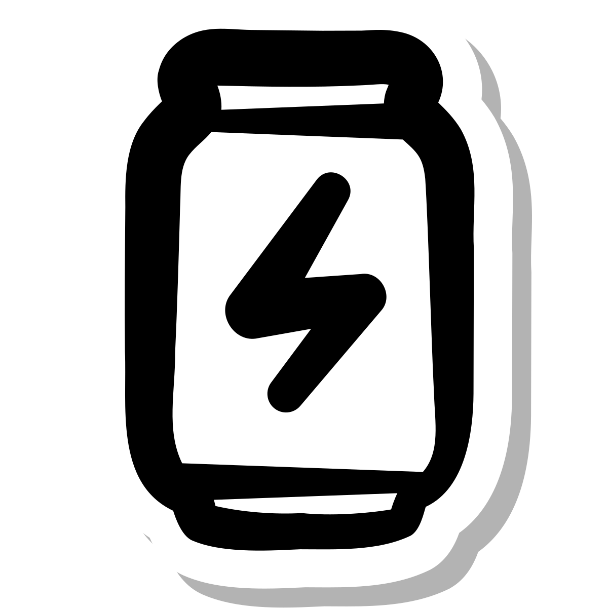stickers duotone style energy drink icon