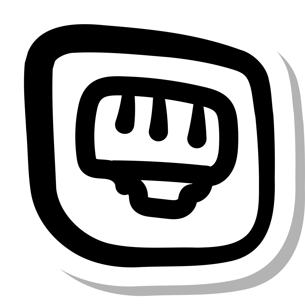 stickers duotone style ethernet on icon
