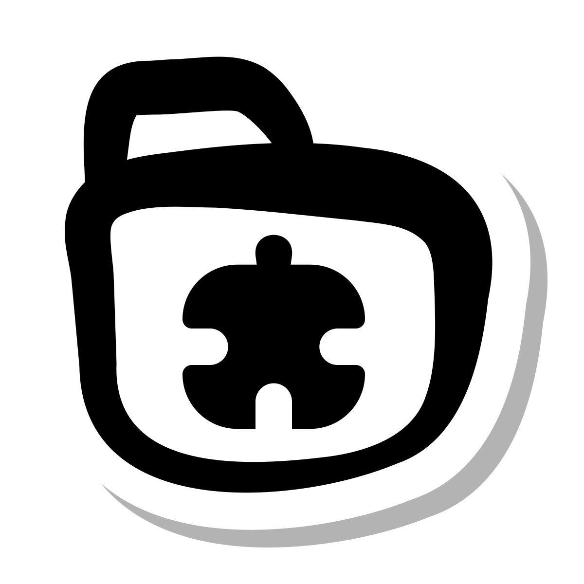 stickers duotone style dossier d'extensions icon